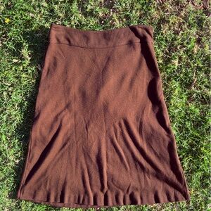 Lauren Ralph Lauren Chocolate A-Line Skirt